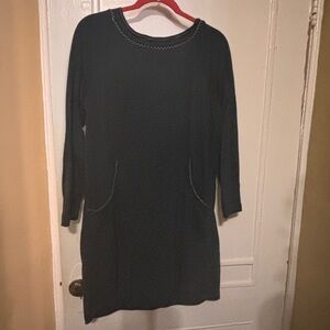 Max Studio Blue Long Sleeve Dress